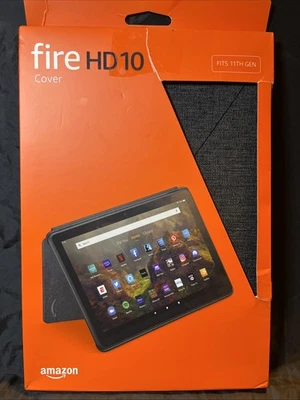 Amazon Fire HD 10 Tablet Cover - Charcoal Black Fits 11th Generation - Image 1 of 3