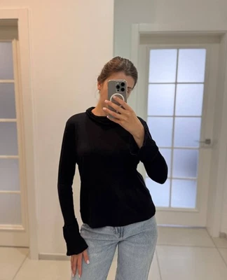 Blusa pulóver de diseñador de lujo de seda cachemir AKRIS para mujer talla US 12/F 44 Foto 1 de 4