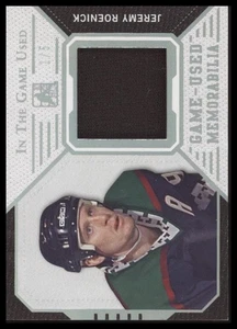 2015 LEAF IN THE GAME USED JEREMY ROENICK GUJ-JR1 JERSEY GOLD PRISMATIC FOIL 1/5 - Picture 1 of 2