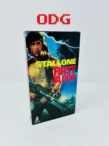 Stallone FIRST BLOOD - VHS 1982 Movie RARE AVID Home Entertainment - Picture 1 of 4