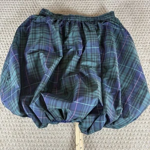 Vineyard Vines Girls Taffeta Bubble Skirt Blackwatch Plaid Pink Pop Size XL - Picture 1 of 5