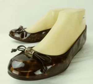 Scarpe da donna Etienne Aigner KADISHA US 6 marrone nero vegan slip-on ballerine 5370 - Foto 1 di 8