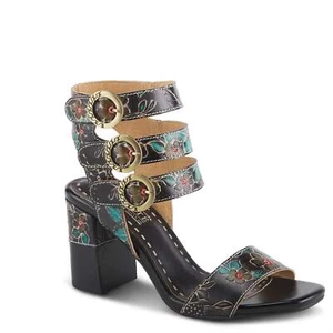 LARTISTE RHEBA Sandals Black Multi New - Picture 1 of 7