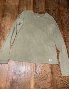 Carhartt Damen-T-Shirt Größe SMALL Langarm grün Rundhalsausschnitt - Bild 1 von 8
