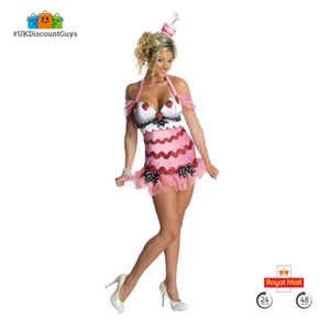 BIRTHDAY CAKE COSTUME - Fancy Dress - Cheeky & sexy - Valentine - Genuine Rubies - Picture 1 of 5
