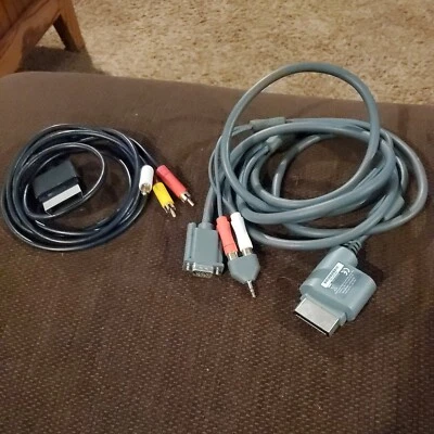 Microsoft Xbox Audio Video AV Cable KMD BULK (composite RCA A/v Adapter) - Image 1 of 4