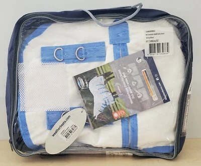 Weatherbeeta Comfitec SweetItch Shield Combo Neck Fliegendecke- White/Blue 130cm