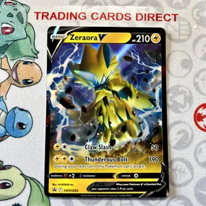 Zeraora V SWSH 263 Black Star Promo Sword & Shield Ultra Rare Pokemon Card - Picture 1 of 2