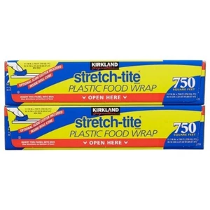 Kirkland Signature Stretch-Tite Plastic Food Wrap, 11 7/8 in x 758 ft, 2-count - Picture 1 of 2