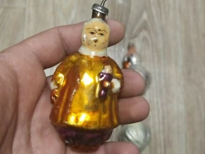 Vintage Box of Christmas  Glass! (New Year)  Soviet Made in the USSR 7 pcs. - Picture 1 of 9