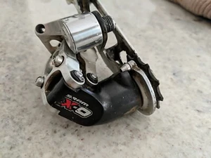 SRAM XO Rear Derailleur Long Cage Silver MTB ESP Technology Vintage 9 Speed - Picture 1 of 6