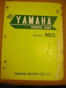 Lista de piezas manual Yamaha MJ2 OEM - Imagen 1 de 1