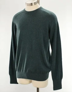 SID MASHBURN Mens Pine Green Crew Neck Pullover Cashmere Sweater 2XL NWT - Picture 1 of 2