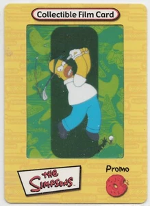 Simpsons Cartoon TV Show Collectible Film Card Homer Golfing Promo Artbox 2000 - Picture 1 of 2