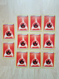 Pokémon Karten Set: 11 x Energiekarten / Energy cards Feuer / Fire 2011 - Bild 1 von 2