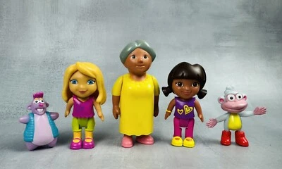 Dora The Explorer Figures Lot of 5 Dora, Boots, Squirrel, Grandma & Friend 0160 - Image 1 of 3