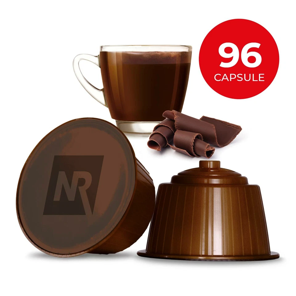 NERORISTRETTO 96 Capsule Dolce Gusto NESCAFE 100 % cialde compatibili cioccolato e dolcegusto