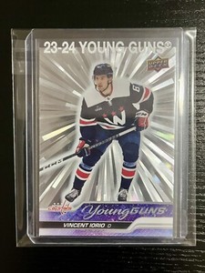 2023-24 Upper Deck Series 1 Vincent Iorio Young Guns Silver Outburst 