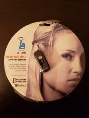 New. Opened box TrueBlue TB-31ML Bluetooth Wireless Headset. - Image 1 of 3