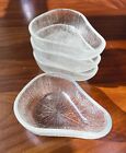 Set of 4 Vintage Retro Avocado Pear Shaped Glass Starter/Dessert Dishes Bowls