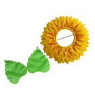 1 set of Sunflower Costume Flower Headpiece Gloves Costume Prop for Dance Party