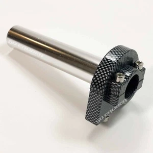 Billet Twist Throttle 7/8 Bar Honda XR50R CRF50F CRF70F XR70R Carbon Fiber Wrap - Picture 1 of 9