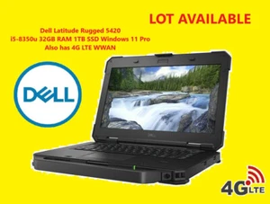 ๐ NEW DEMO Dell Latitude Rugged 5420 i5-8350 32GB 1TB SSD FHD Win 11 4G LTE LOT - Picture 1 of 8
