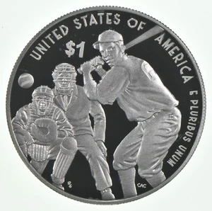 2022-P Proof Negro Leagues Baseball History Commemorative Silver Dollar - Picture 1 of 3