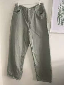 Cotton On - Womens Loose Straight Jean - Size 16, RRP $59.95 Green White Stitch - Picture 1 of 5