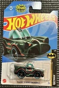 Batman 2023 Hot Wheels Green Classic TV Series Batmobile HW Tooned Toy Car - Picture 1 of 3