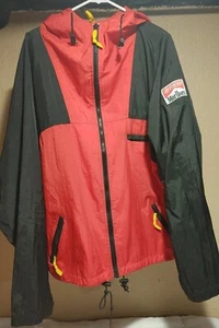 Vintage!! Marlboro Jacket Mens XL Red Black Logo Windbreaker Coat  - Picture 1 of 4
