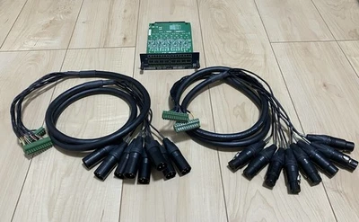 Yamaha MY8-ADDA96 AD/DA Card+Mogami 2932 (1.5m) Euroblock–XLR Cables x2 - Image 1 of 4