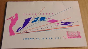 Clock Tower Jazz Festival (1991) pamphlet Rockford, IL Louie Bellson, Herb Ellis - Picture 1 of 1