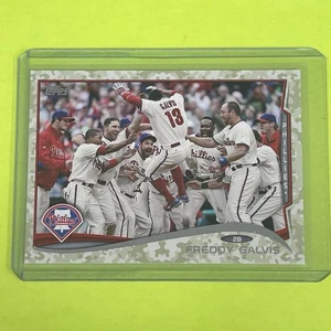 2014 TOPPS PARALLELS CAMO Freddy Galvis Phillies #637 NM Free Shipping - Picture 1 of 7