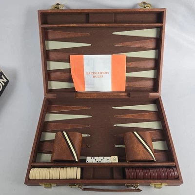 Vintage MatScot Backgammon Game - Complete Set - w/ Instructions & Original Box - Image 1 of 4