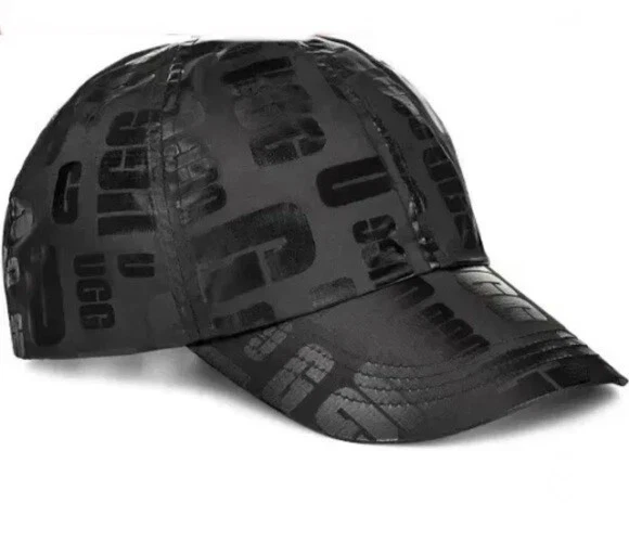 Gorra de béisbol impermeable con logotipo negro disperso con cierre a presión talla 0/S Ugg Foto 1 de 4