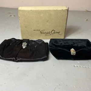 Vintage Avon Evening Charm Black Handbags Lot of 2 - Picture 1 of 12