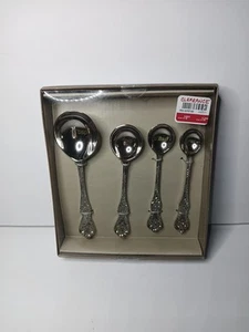 NOS Pier 1 Imports Stainless Steel Measuring Spoon Set of 4 New in Box - Picture 1 of 5