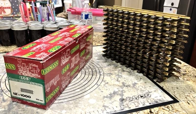 LGB Lehmann G Scale Straight Track 12x1000 300 mm 12 Piece Lot In Box - Image 1 of 4