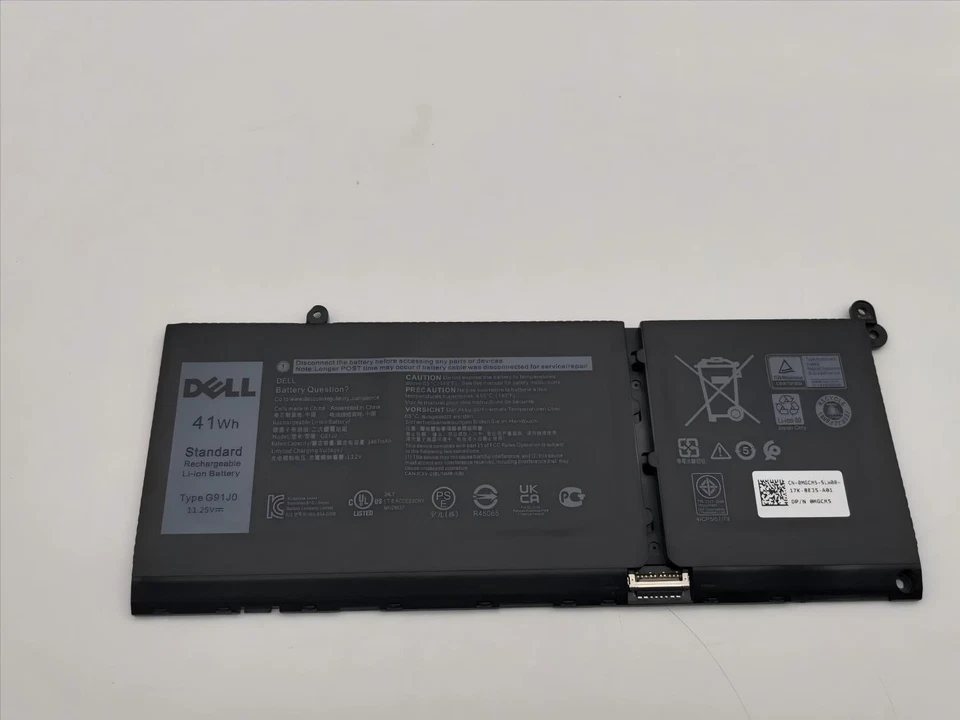 Genuine G91J0 41WH Battery Dell Latitude 3320 3420 3520 Inspiron 5310 5410 5415 - Image 1 of 1