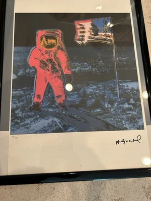 Andy Warhol M TV Logo - Signed- Numbered 72/125-LARGE 19X14-FRAMED.  M TV Uses - Image 1 of 3