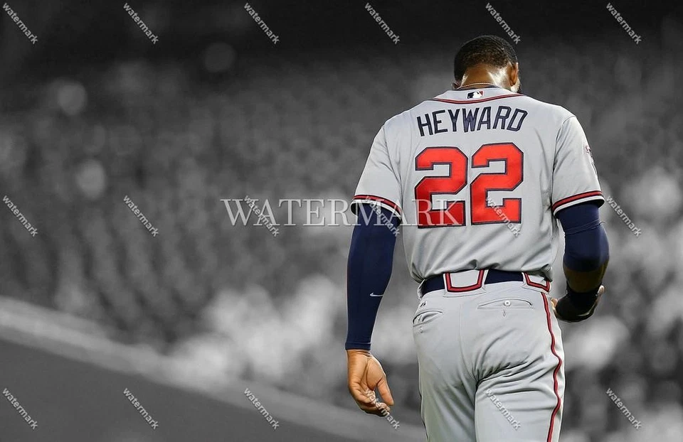 CY948 Jason Heyward Atlanta Braves 8x10 11x14 16x20 Spotlight Photo - Image 1 of 1