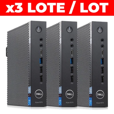 Dell Wyse 5070 Thin Client Mini PC | 32GB SSD + 8GB RAM | Pentium J5005 | 3x Lot - Imagen 1 de 4