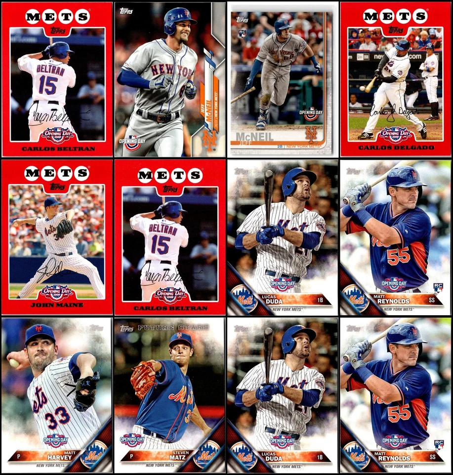 Topps 纽约大都会队开幕日 (84) 卡套装 - 独特找到 - 一种 — 第 1/4 张图片