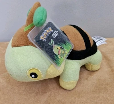 Pokemon Tomy Turtwig Turtle 6" Plush Stuffed Animal Toy- New With Tags - Image 1 of 4