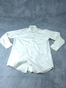 Kenneth Cole Shirt Mens 15.5 32/33 White Button Down Non Iron Cotton Dress - Picture 1 of 8