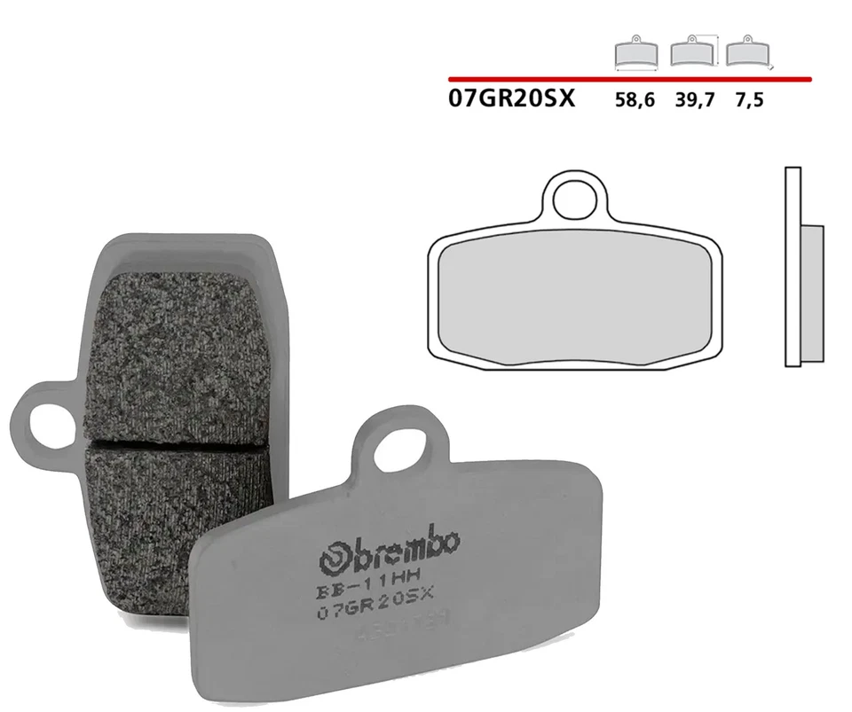 COPPIA PASTIGLIE BREMBO PER KTM 0 FREERIDE E SM 2015 KTM 85 SX BIG WHEELS 2012 - Immagine 1 di 1