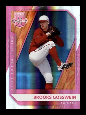 2021 Panini Elite Extra Edition Pink #124 Brooks Gosswein Chicago White Sox - Image 1 of 2