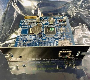 Carte de gestion réseau UPS Smart Slot AP9630 2 LAN RJ45 avec câble série. - Photo 1/7
