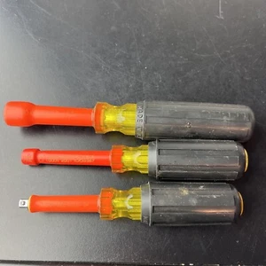Cementex 7/16" 11/32” Set Of 2 Insulated 1000v Nut Driver w/ 1/4” Nd200-SP - Picture 1 of 8